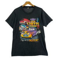 半袖Tシャツ 80s Chevrolet Hot rod 黒(M) M ブラック