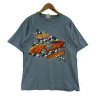 半袖Tシャツ HOT WHEELS 98年 Twin Mill プリント 水色(‐)