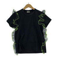 半袖Tシャツ noir kei ninomiya/袖フリル/BLK S ブラック