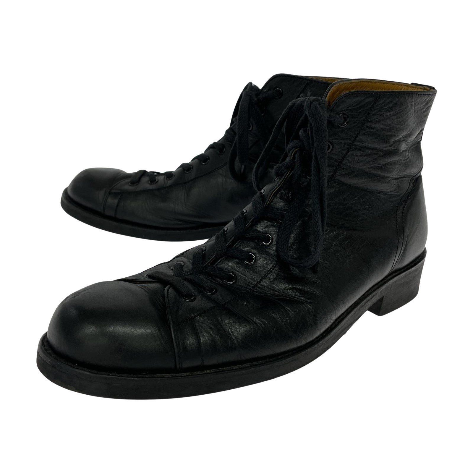 ブーツ Yohji Yamamoto REGULATION Yohji Yamamoto レースアップブーツ ブラック ブラック
