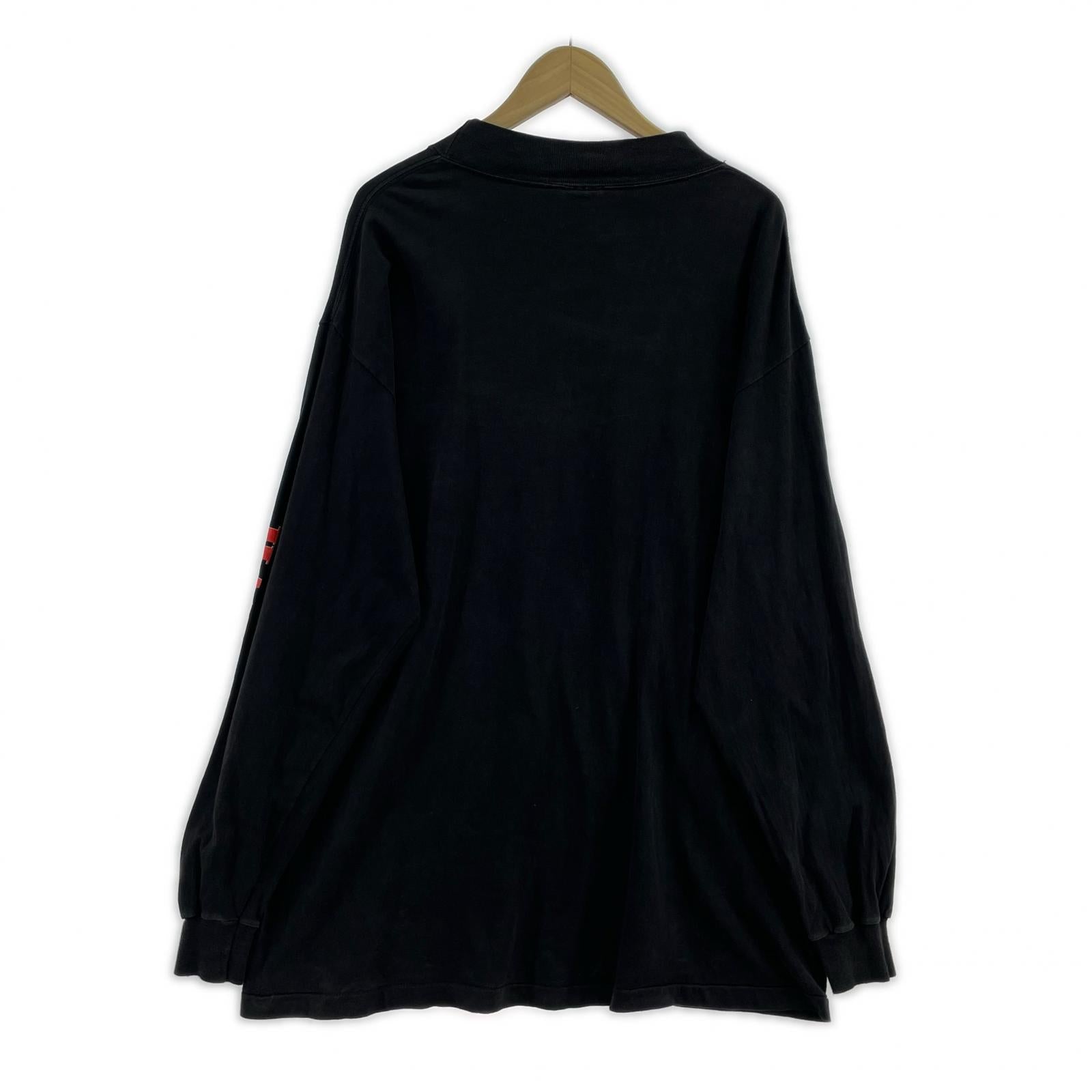 長袖Tシャツ 90s イーグルプリント sizeXL ブラック ブラック