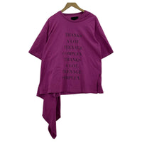 半袖Tシャツ KEISUKE YOSHIDA 24FW レイヤードスカーフTシャツ F フリー パープル