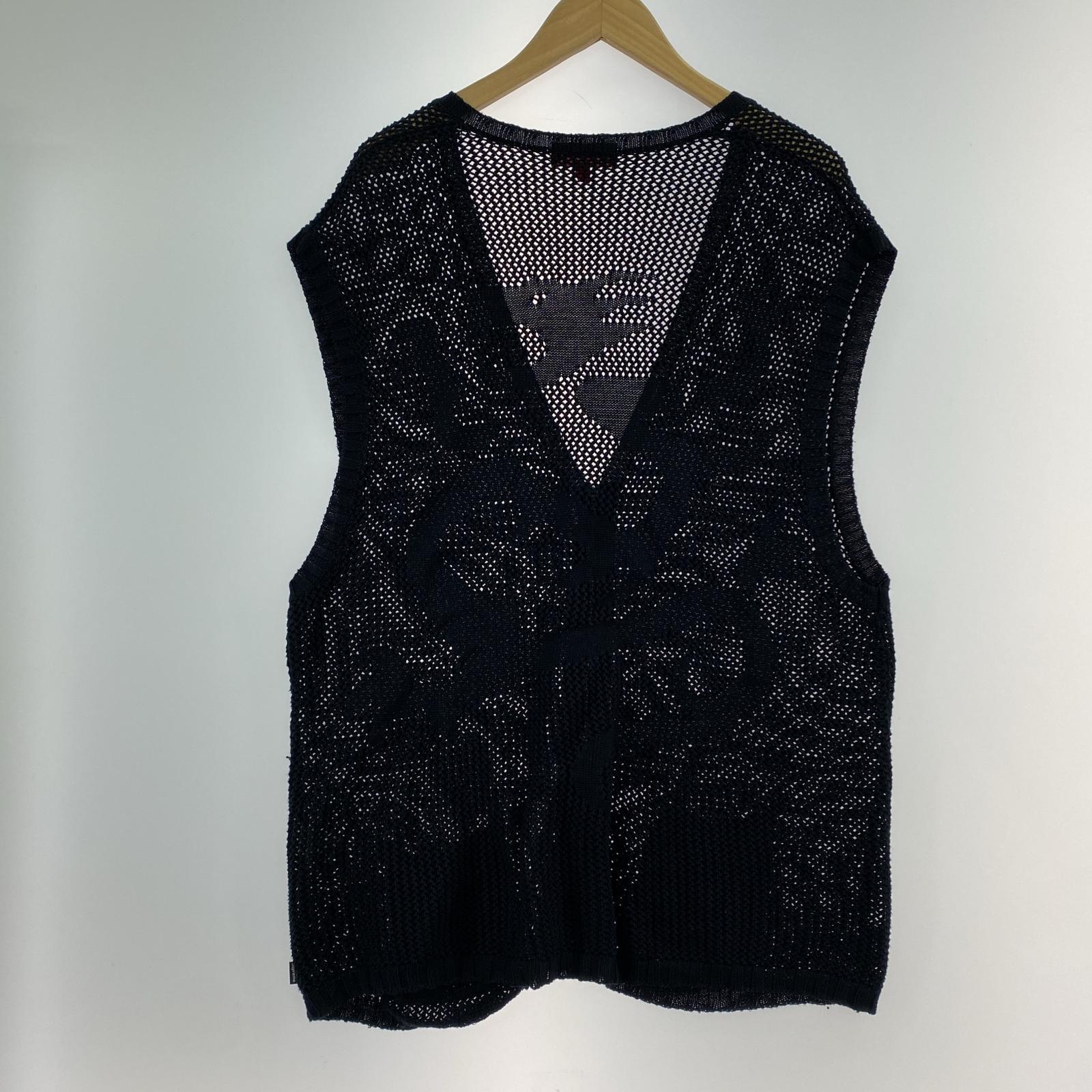ニット 23SS ZIP UP SWEAT VEST 黒 (M) M ブラック