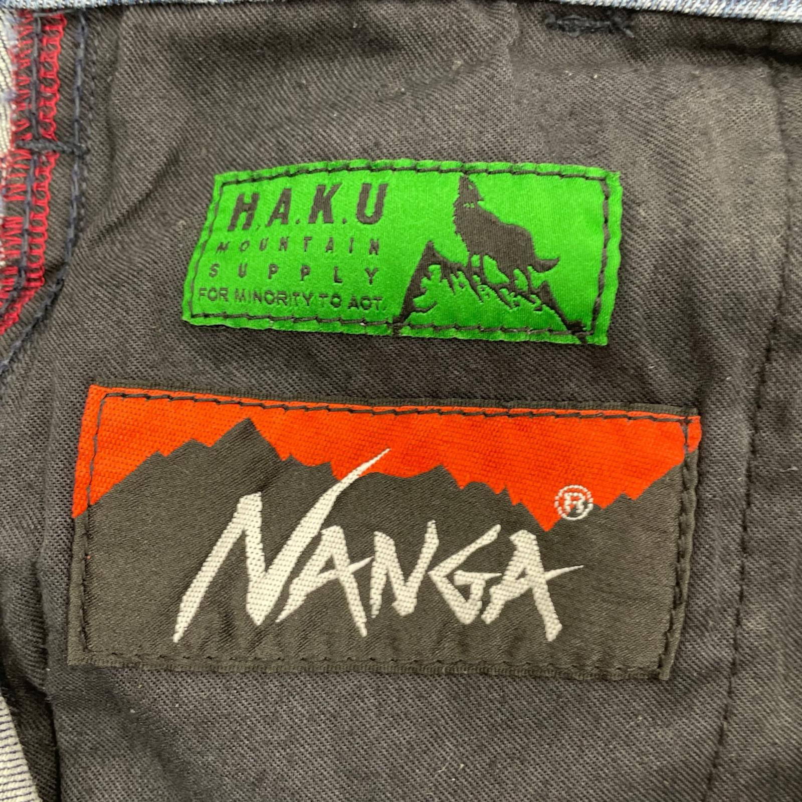 デニムパンツ nanga haku サルエル LL ネイビー