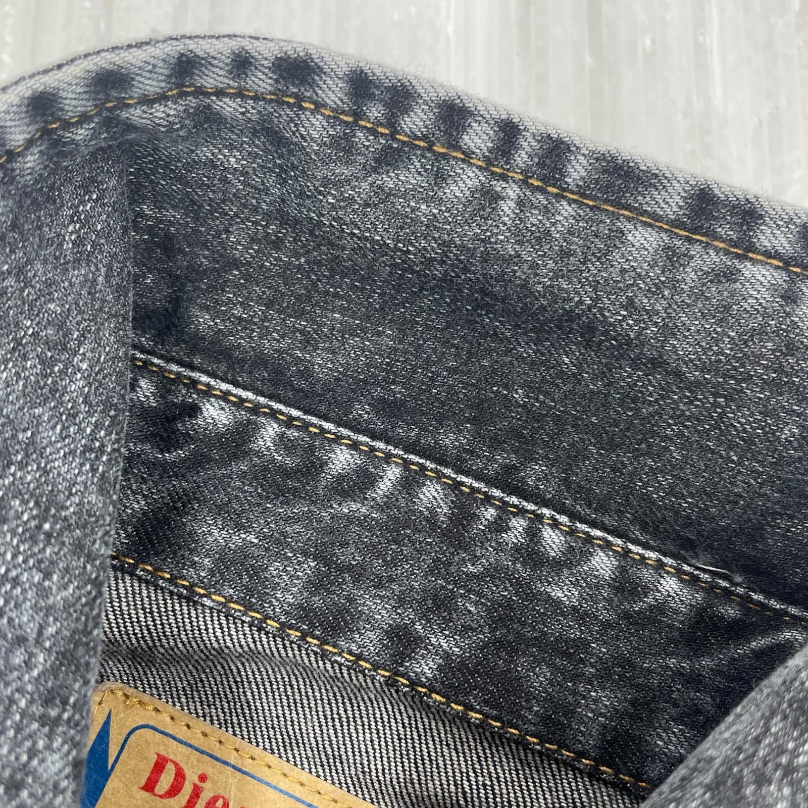 長袖シャツ DIESEL C-Gilly-A Long Sleeve Shirt デニムプリントシャツ 転写 A10754 (38) ブラック