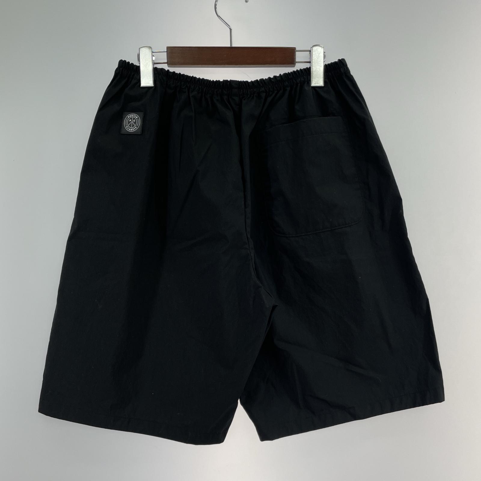 ショートパンツ POPLIN PEACE SHORTS BLK L ブラック