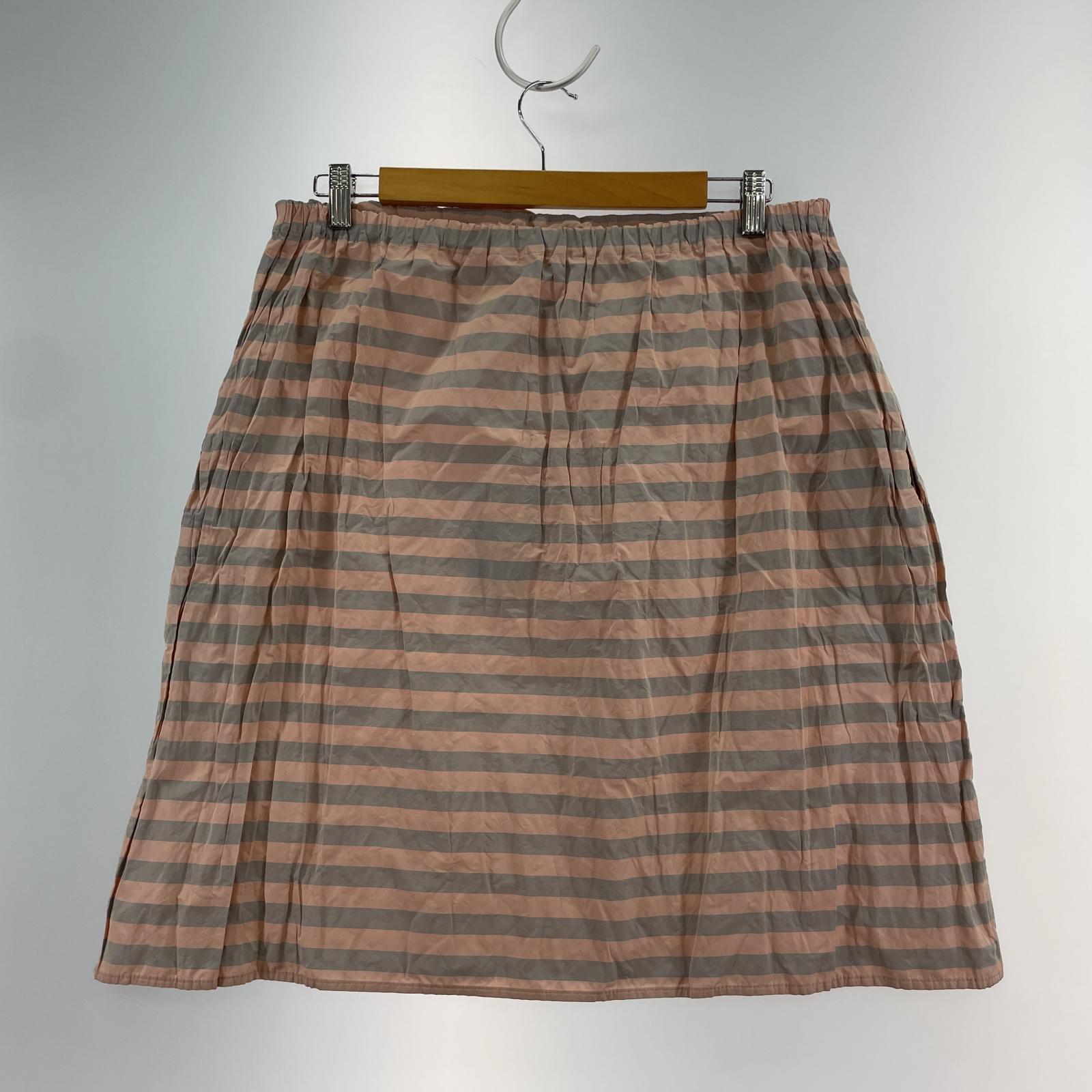 ミニスカート JILL SANDER NAVY ピンクボーダースカート