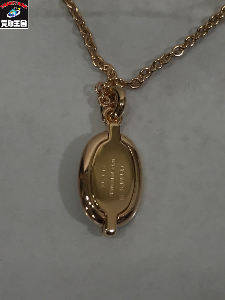 HERMES ミニマイヨン ピンクゴールド ネックレス