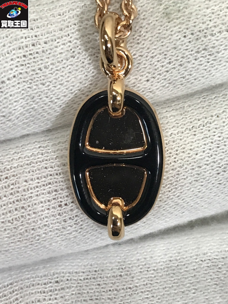 HERMES ミニマイヨン ピンクゴールド ネックレス