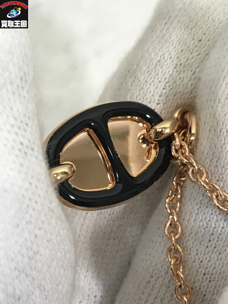 HERMES ミニマイヨン ピンクゴールド ネックレス