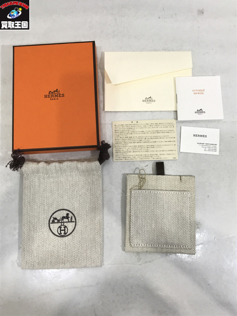 HERMES ミニマイヨン ピンクゴールド ネックレス