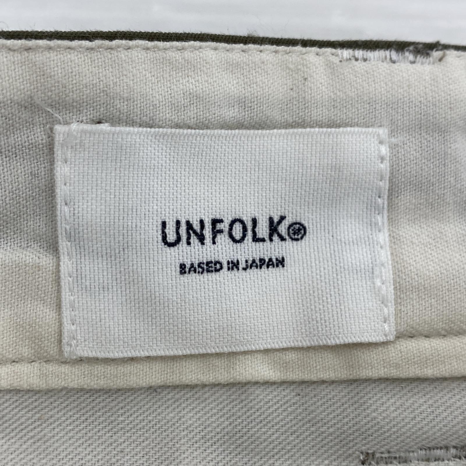 パンツ UNFOLK 2タックパンツ ベージュ 29 1 カーキ