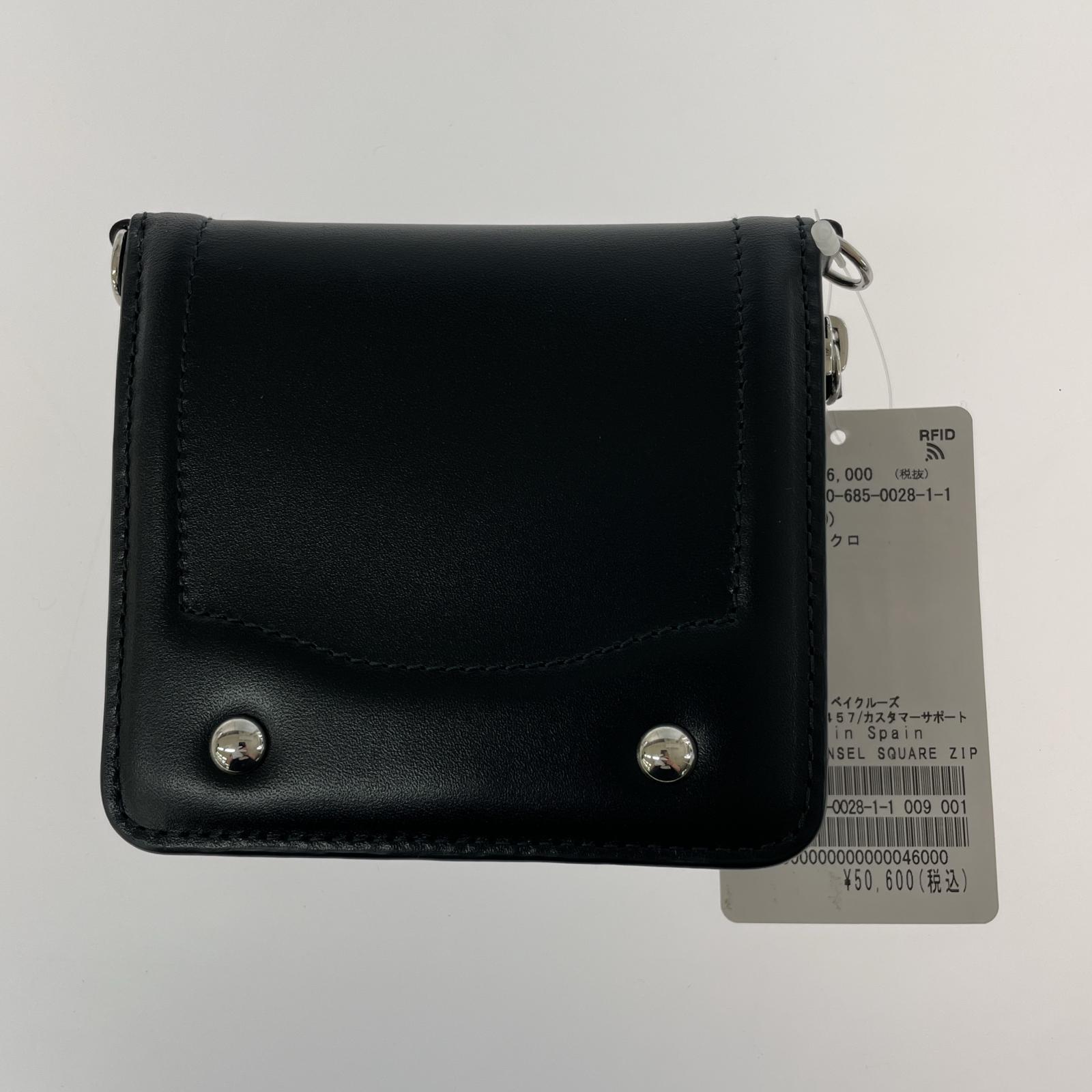 コンパクトウォレット RANSEL SQUARE ZIP WALLET BLK ブラック