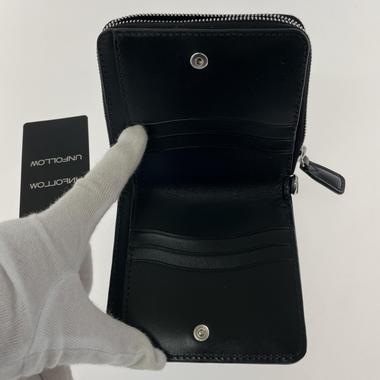 コンパクトウォレット RANSEL SQUARE ZIP WALLET BLK ブラック