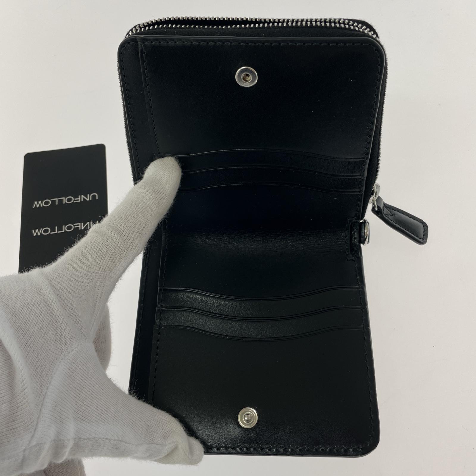 コンパクトウォレット RANSEL SQUARE ZIP WALLET BLK ブラック