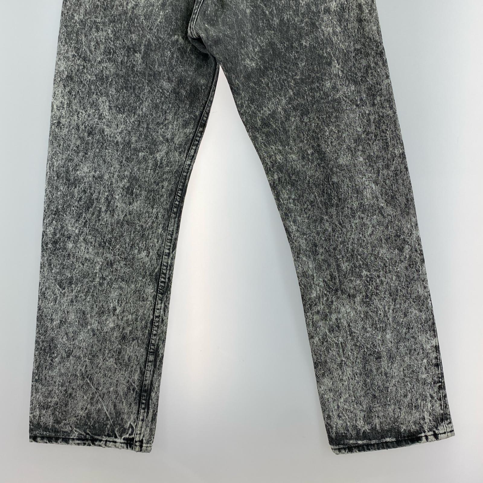 デニムパンツ 90s USA製 501 Chemical Wash BLK W34 34 ブラック