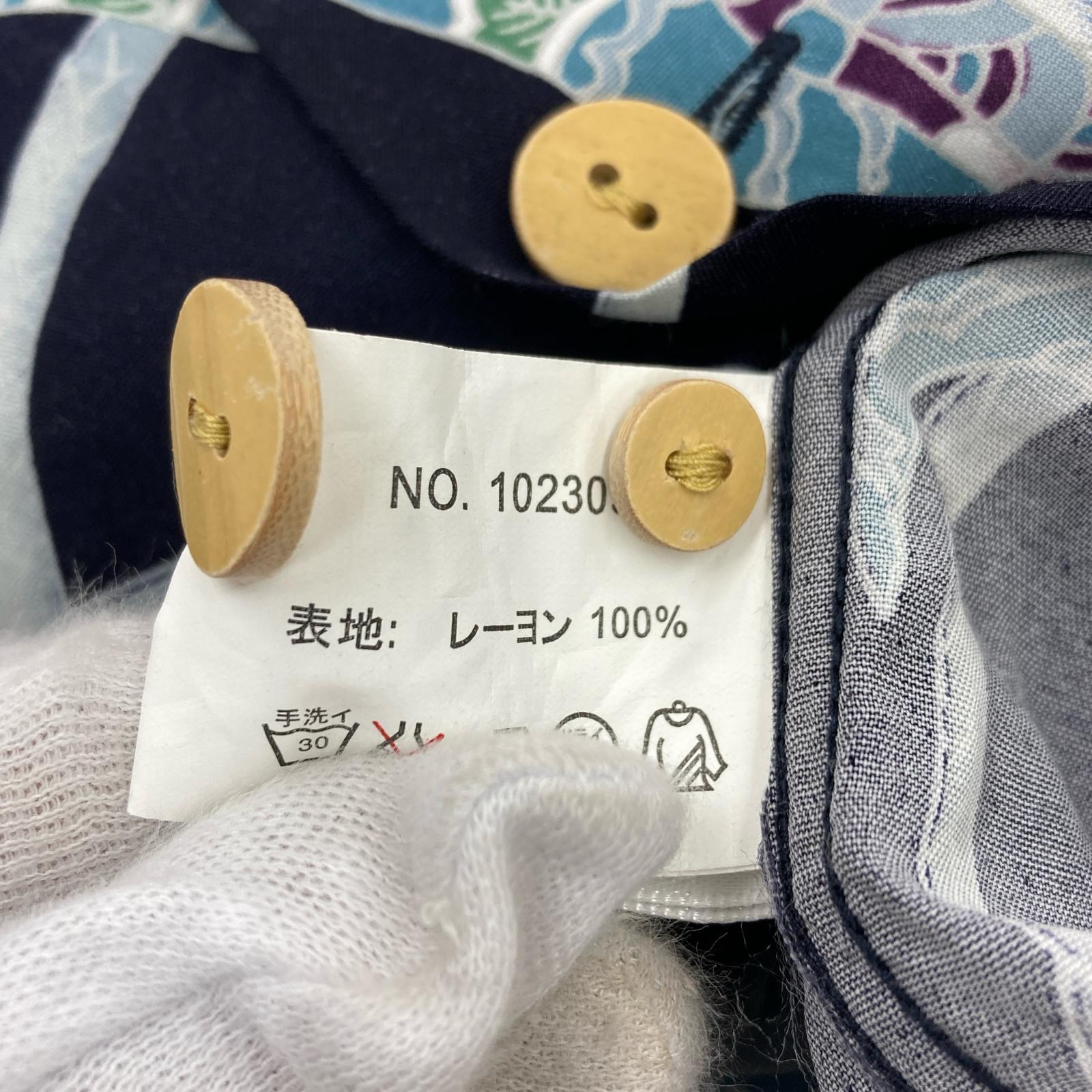 半袖シャツ IOLANI アロハシャツ 紺(L) L ネイビー