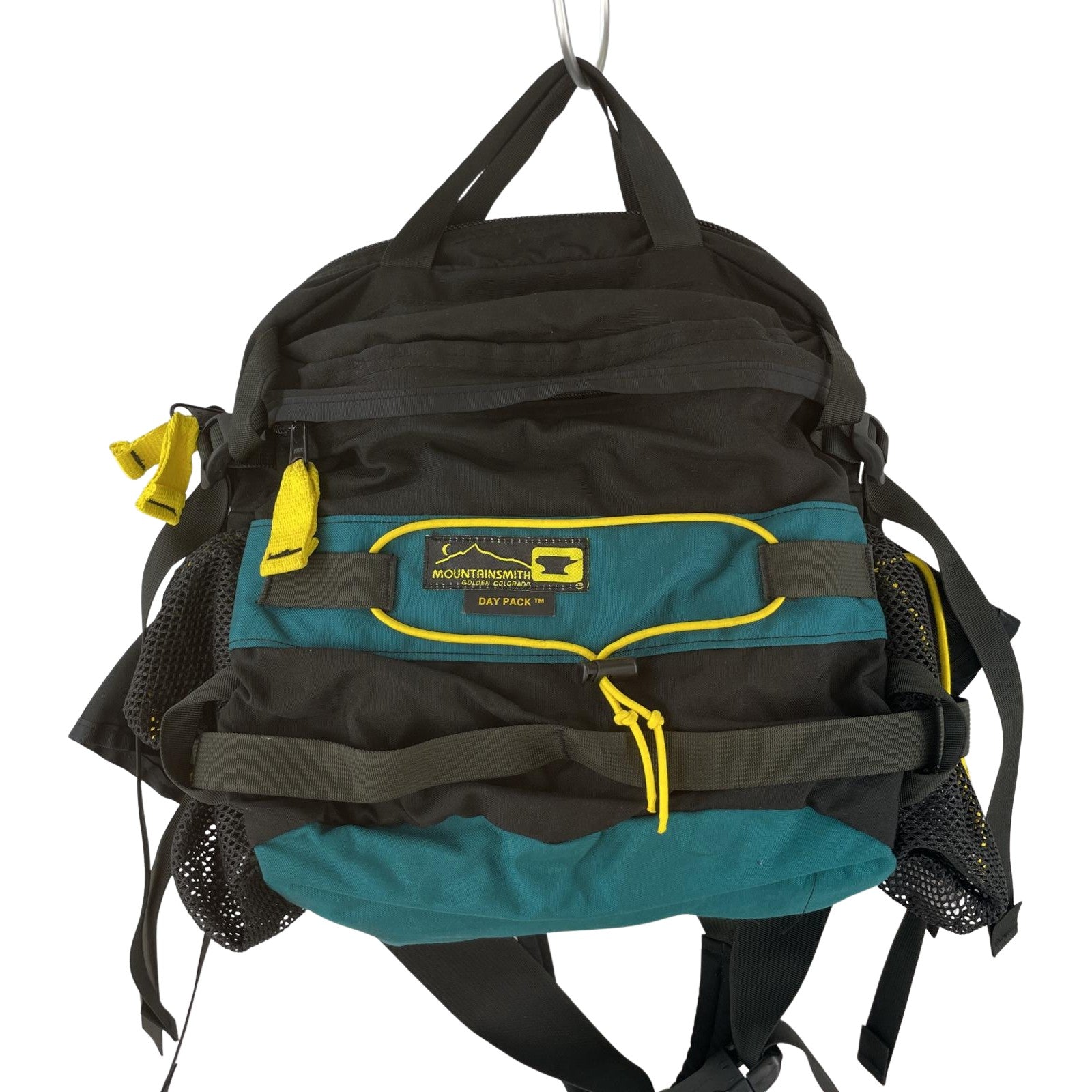 ショルダーバッグ MOUNTAINSMITH ナイロン 黒緑 ブラック