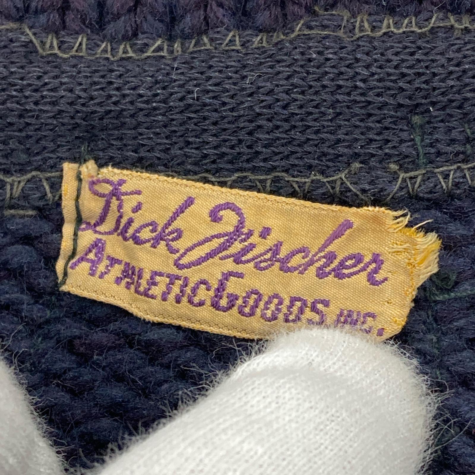 ニット DICK FISCHER athletic goods 紫 パープル
