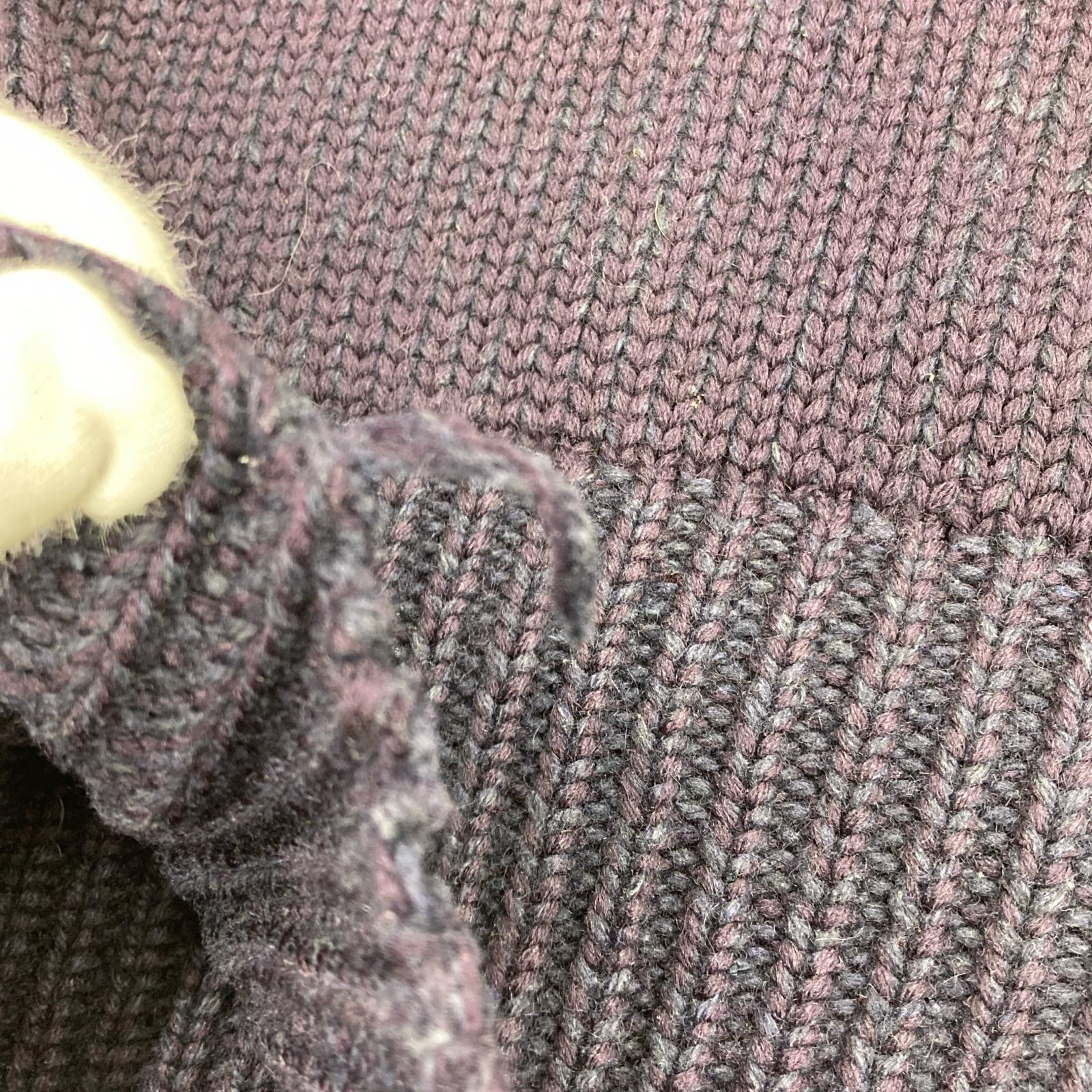 ニット DICK FISCHER athletic goods 紫 パープル