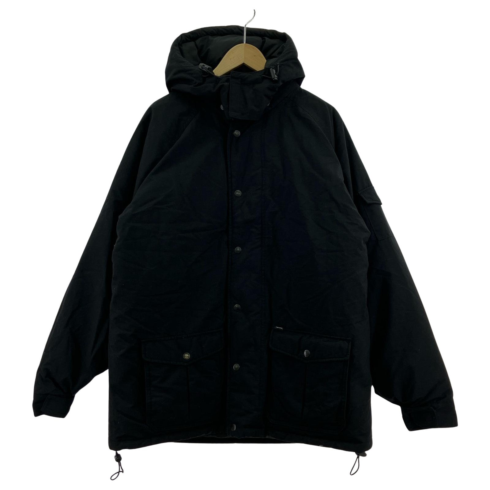 ダウンジャケット Supreme 08AW Puffer Jacket フーデットダウンジャケット XL 黒 ブラック