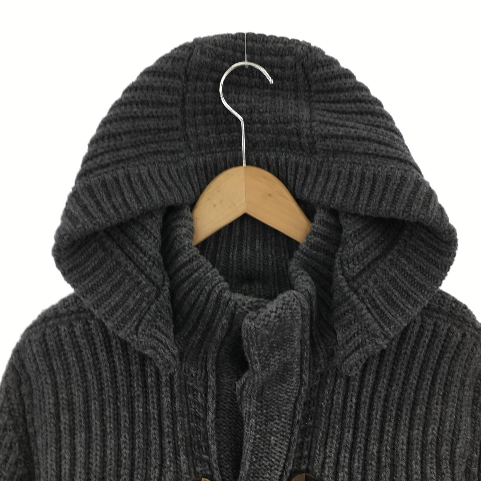 ジャケット ダッフルニットコート グレー(S) S グレー