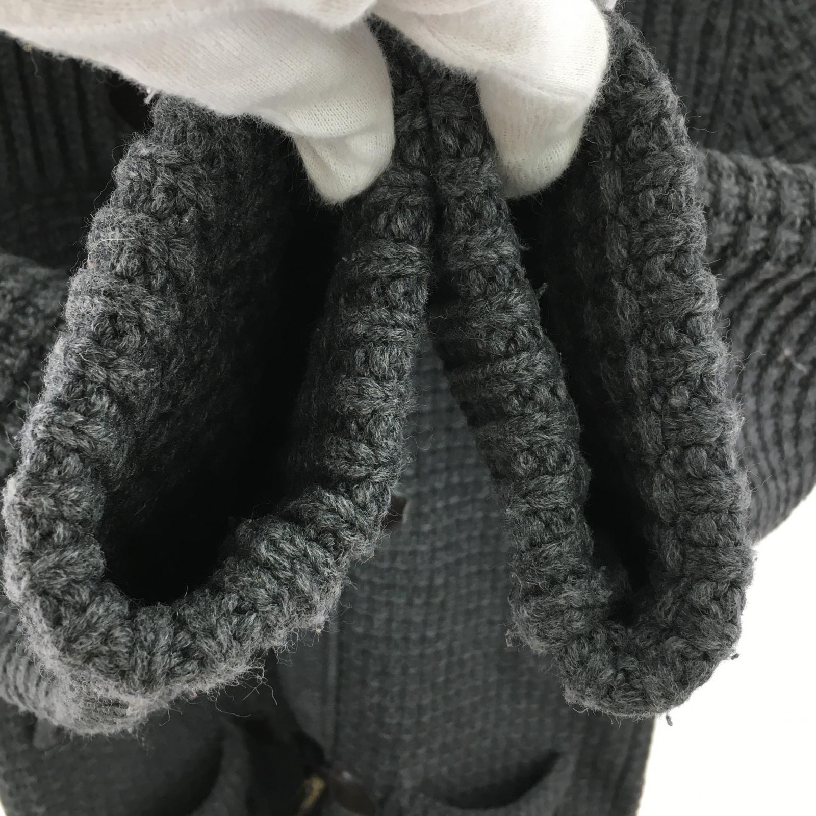 ジャケット ダッフルニットコート グレー(S) S グレー