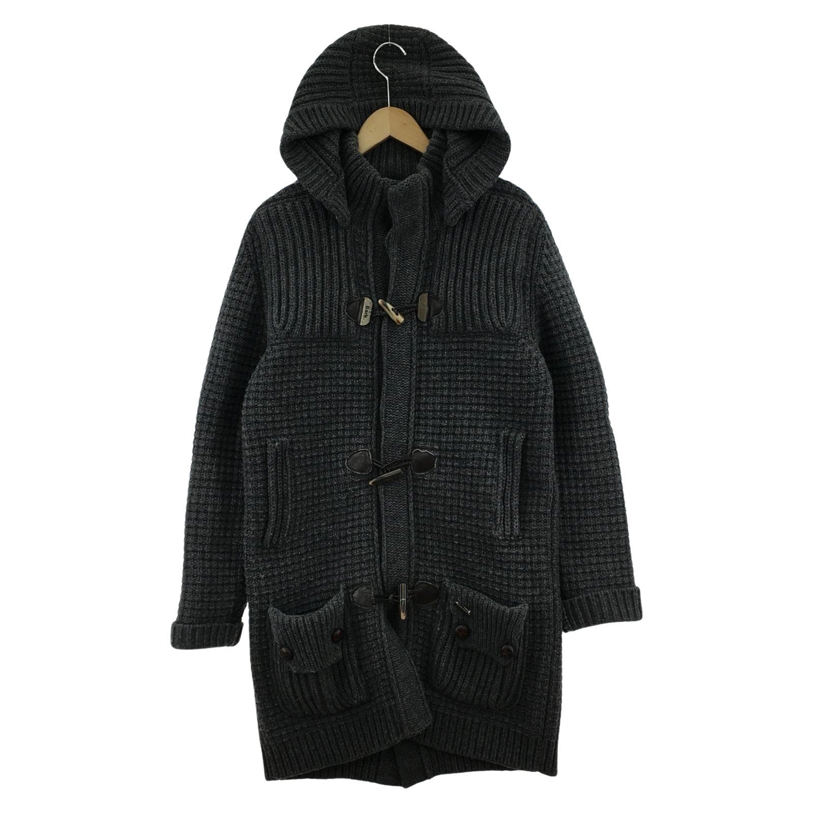 ジャケット ダッフルニットコート グレー(S) S グレー