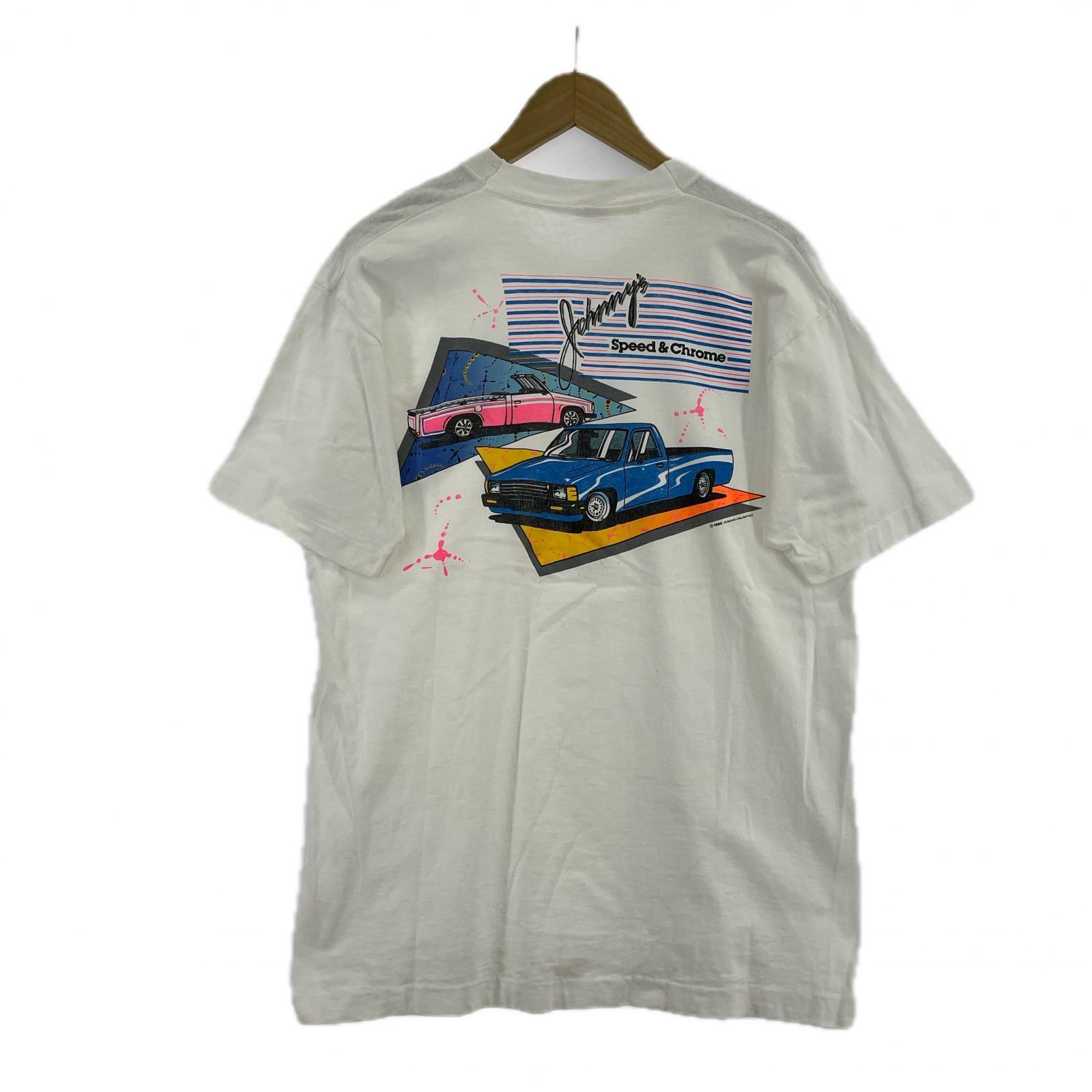 半袖Tシャツ 80s Speed&Chrome 白(L) L ホワイト