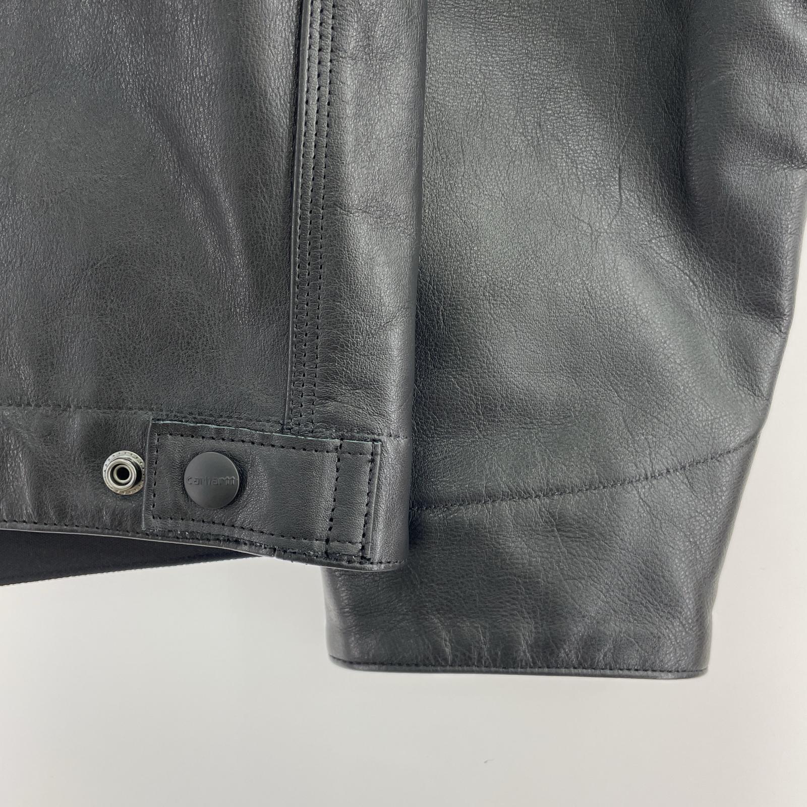 レザージャケット ×carhartt WIP 24AW レザージャケット (S) S ブラック