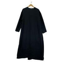 ワンピース ESLOW アセテート S/Sロングワンピース 黒 1 ブラック