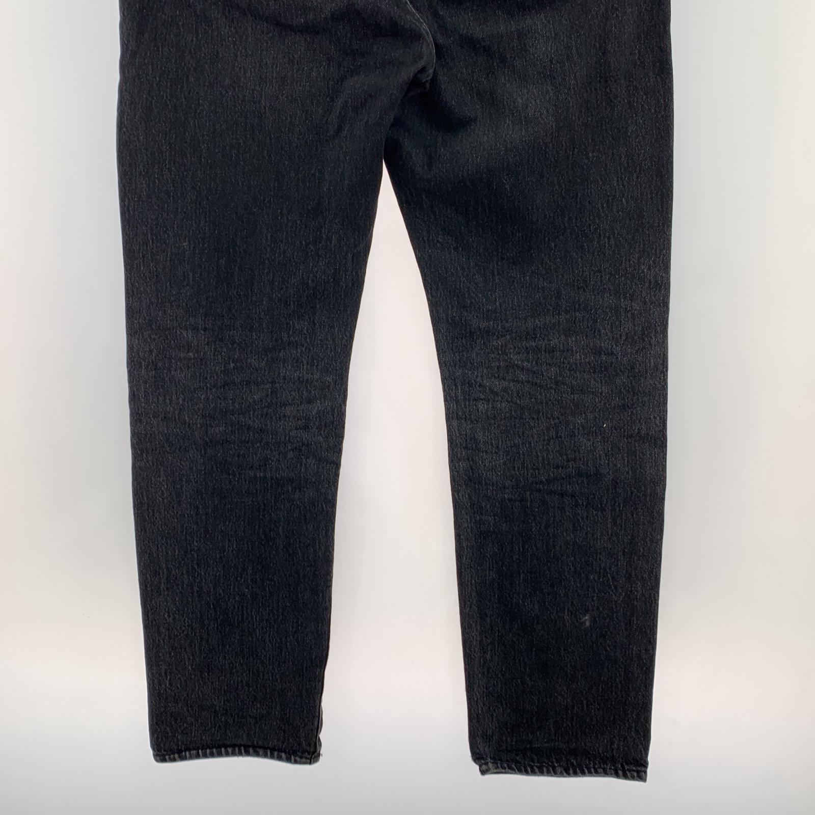 デニムパンツ 23SS BELTED STRAIGHT DENIM PANTS 黒 (1) ブラック