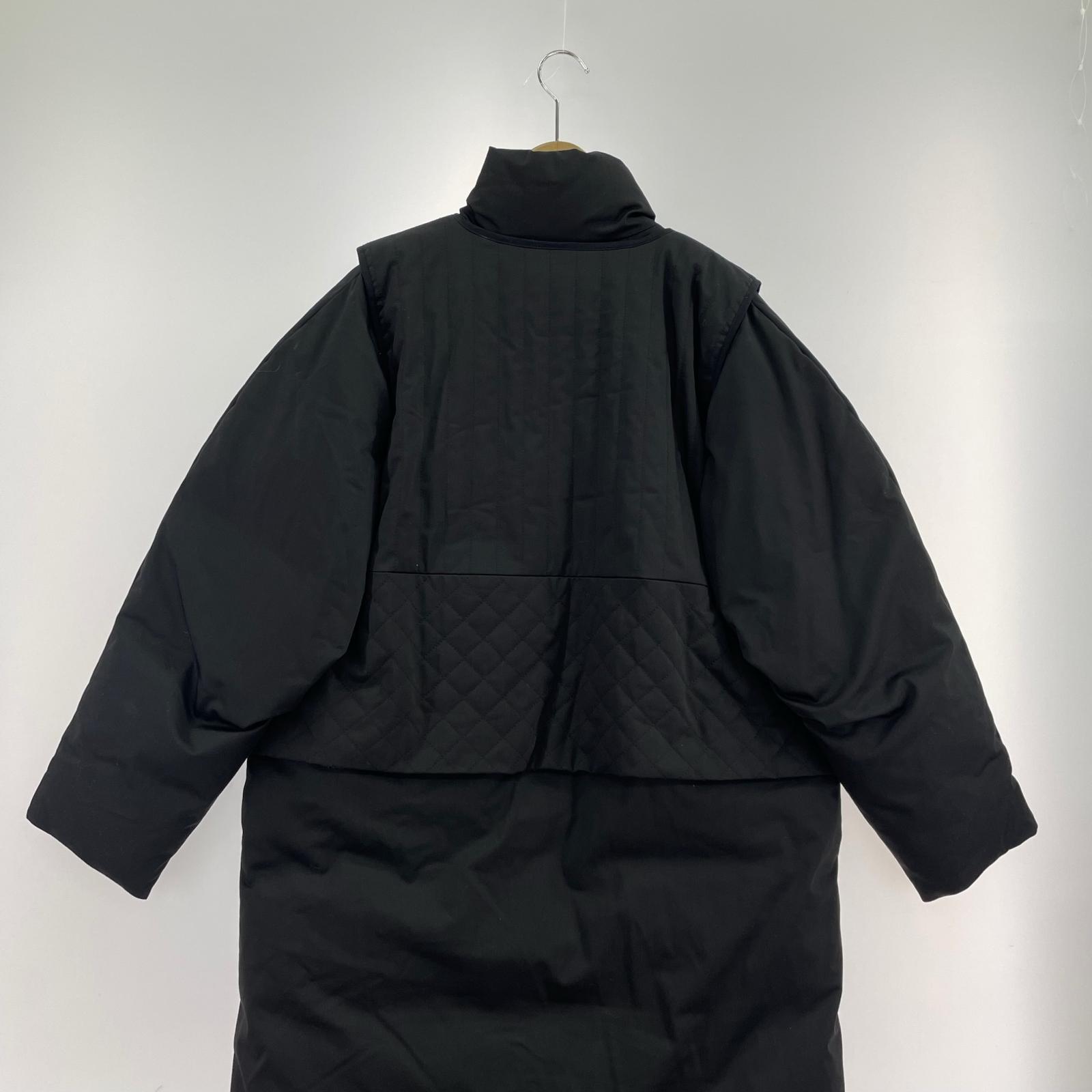ジャケット Vest layered down CT フリー ブラック