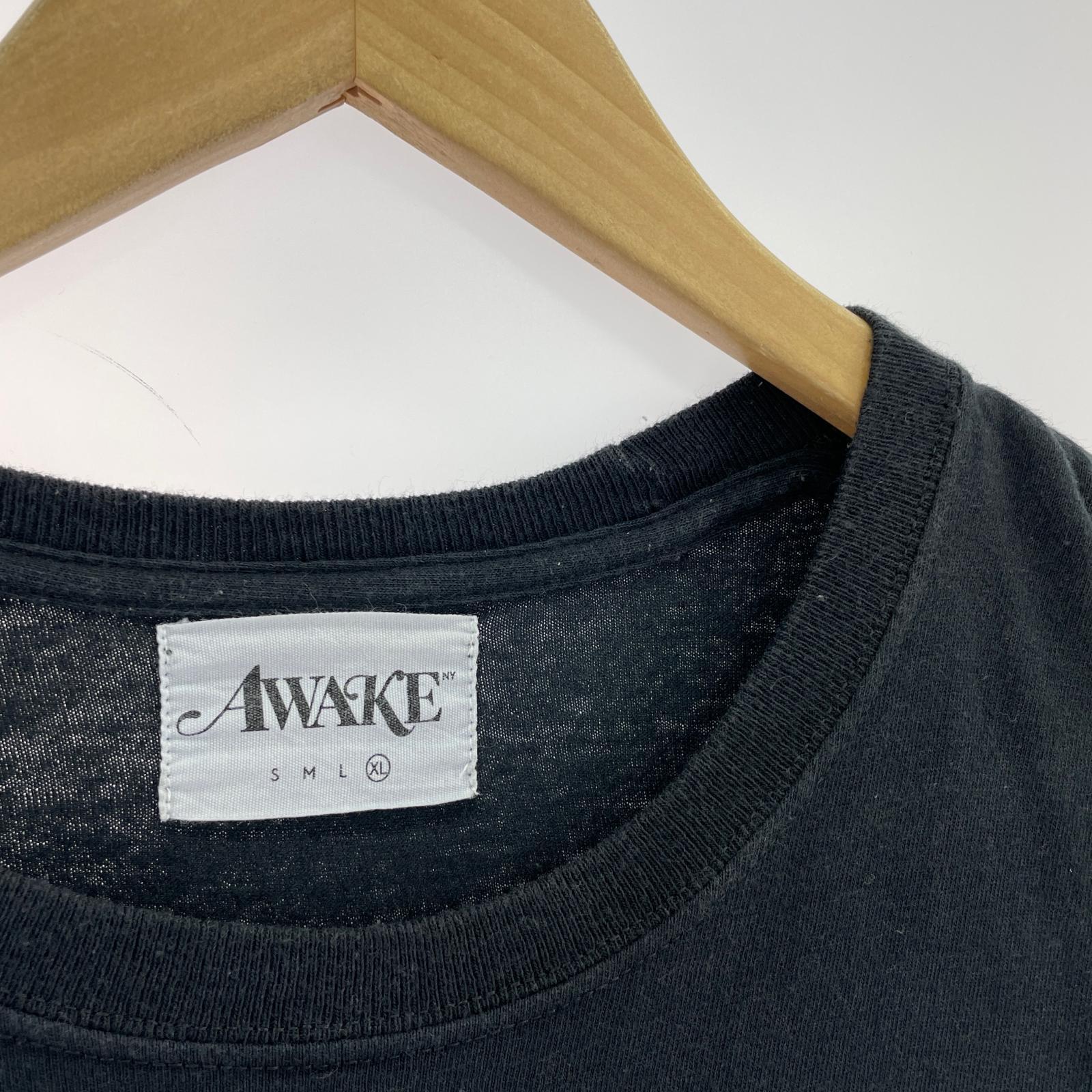 半袖Tシャツ AWAKE NY 黒 (XL) LL ブラック