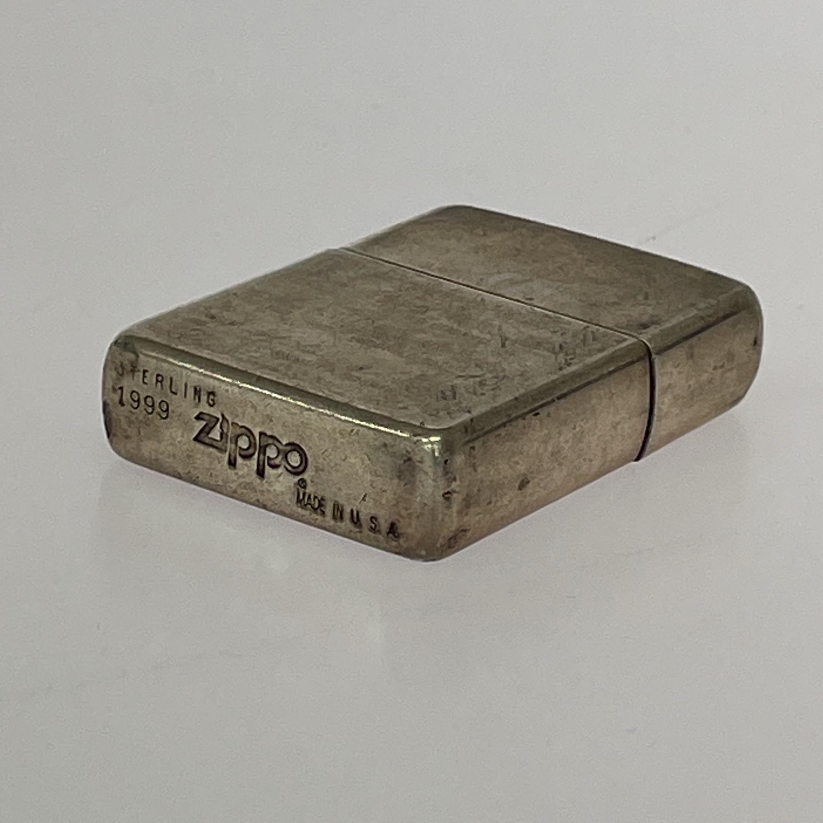 ライター ZIPPO STERLING 99年 歴代社長サイン シルバー