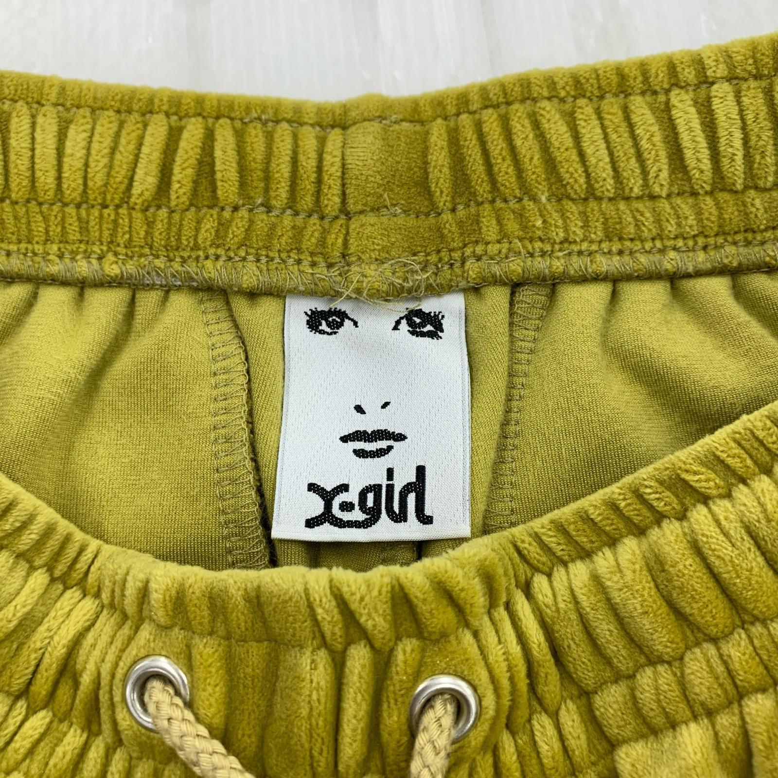 パンツ VELOUR EASY PANTS S イエロー