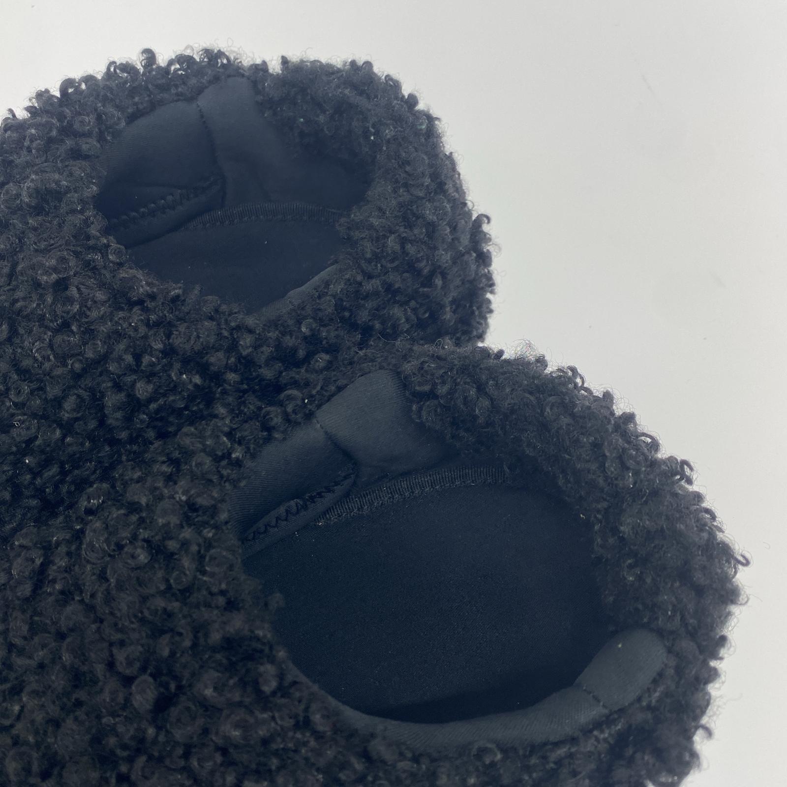 シューズ MOON BOOT エコファースリッポン BLK 24.5cm (US6 1/2 UK6 EU39) ブラック