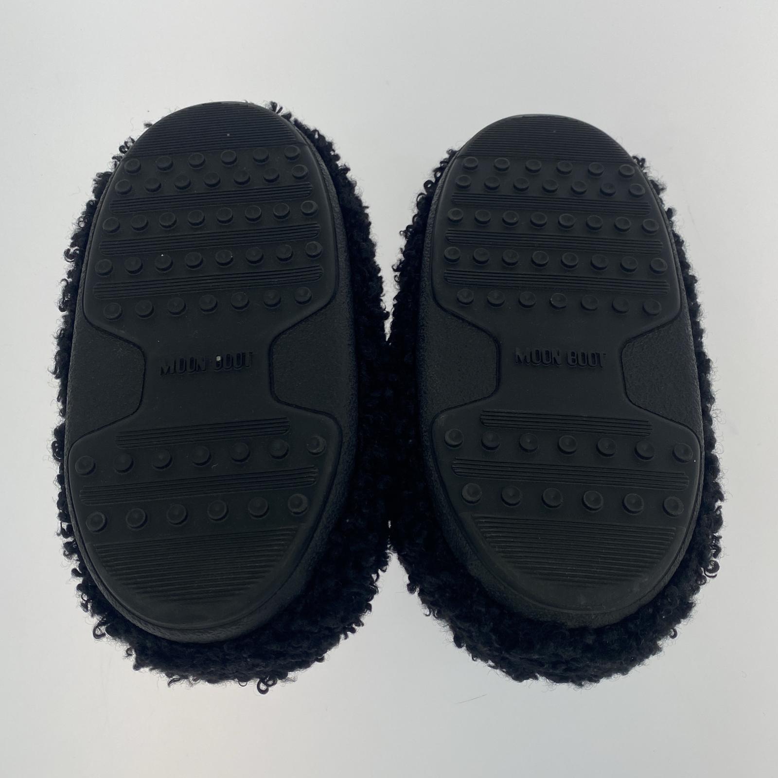 シューズ MOON BOOT エコファースリッポン BLK 24.5cm (US6 1/2 UK6 EU39) ブラック