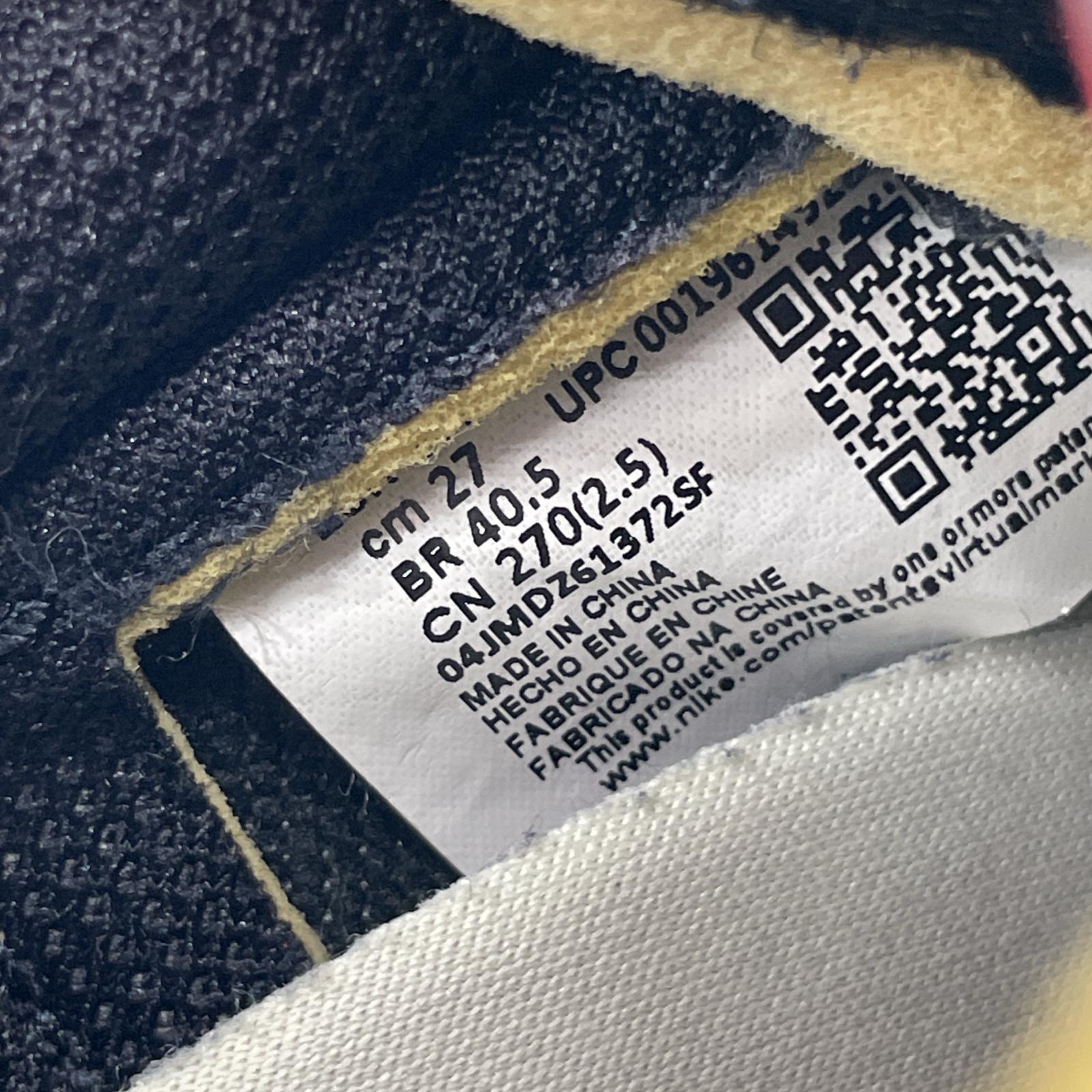 スニーカー AIR JORDAN1 LOW OG EX BLACK&SMOKE 27cm (US9 UK8 1/2 EU44) ブラック