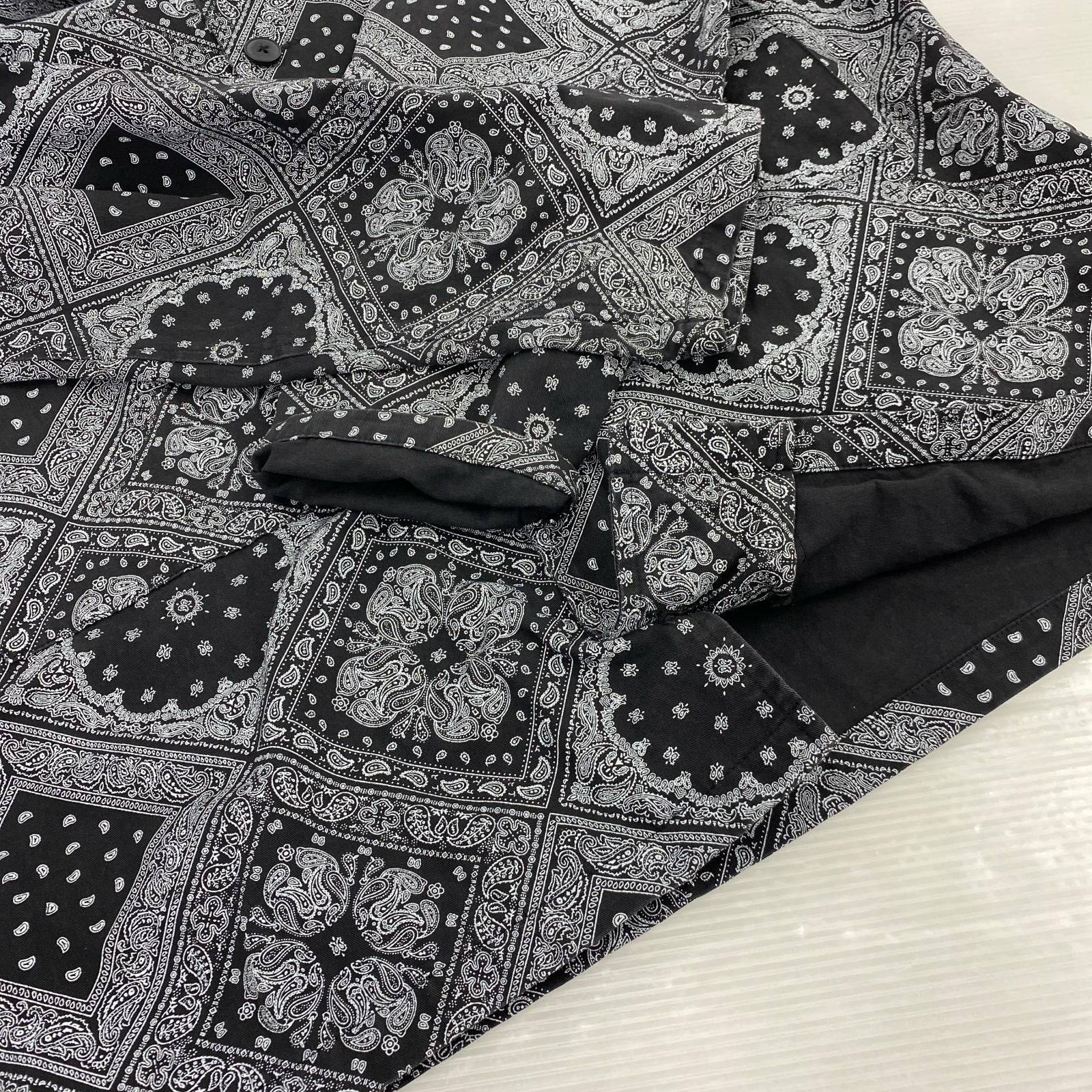 セットアップ ペイズリージャケット パンツ セットアップ M ブラック