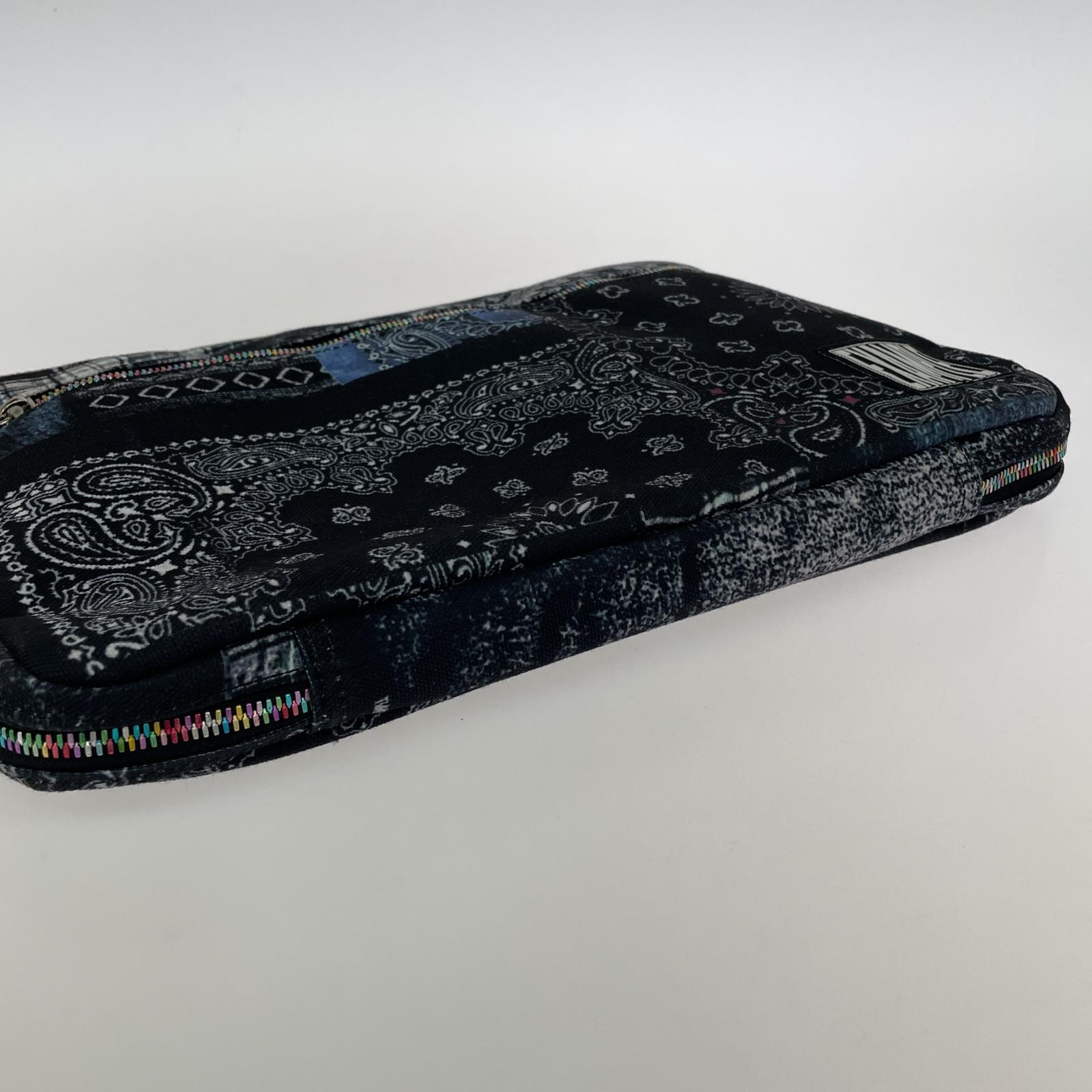 その他バッグ バンダナ柄 クラッチ PCバッグ ブラック