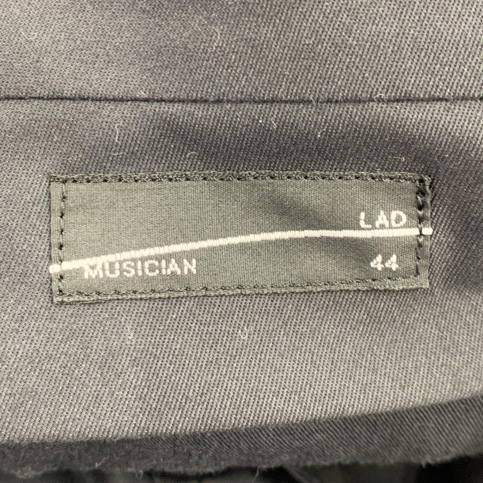 パンツ LAD MUSICIAN 24SS WIDE FLARE SLACKS 44 ブラック