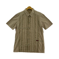 半袖シャツ 90s 半袖 デザインシャツ(L) ベージュ L ベージュ
