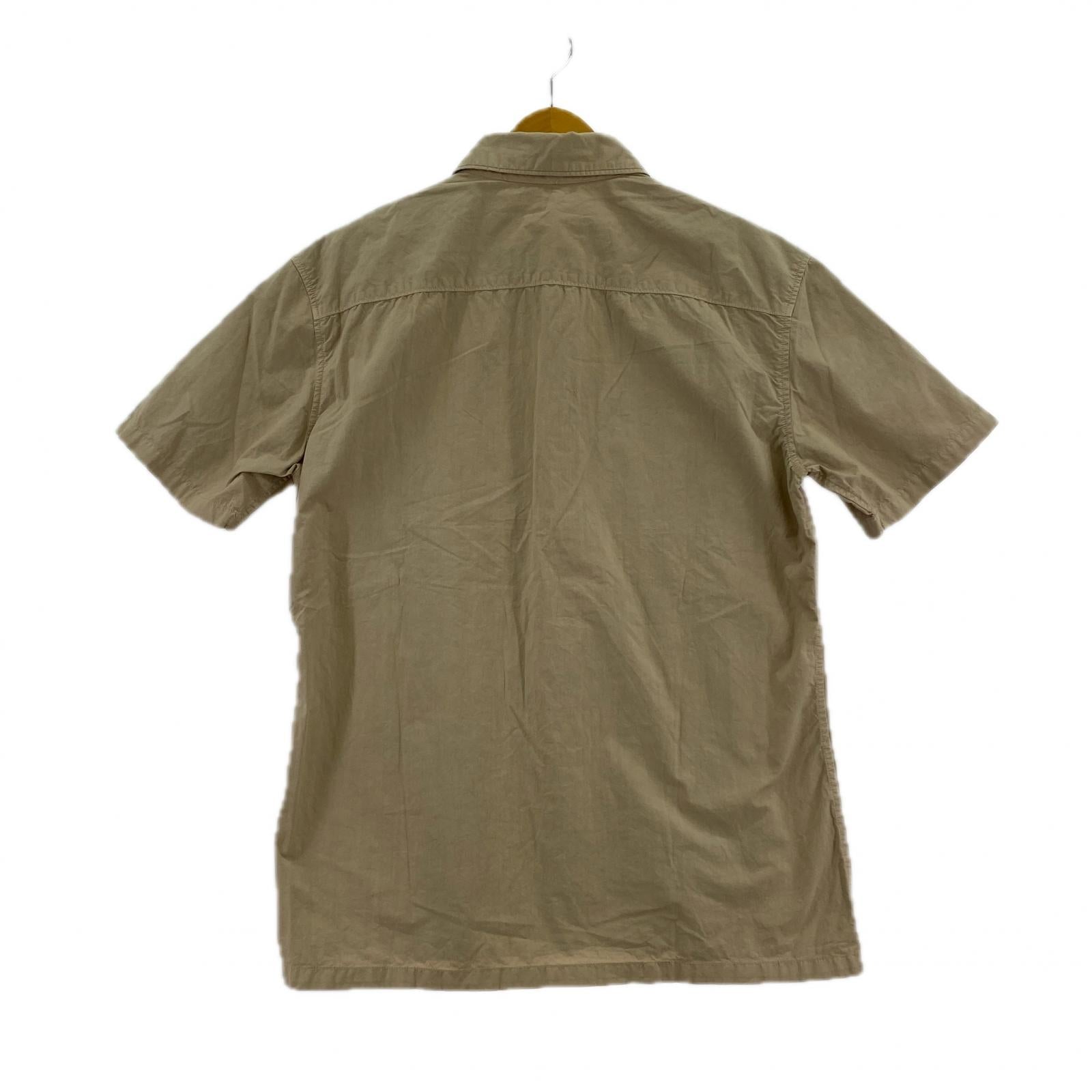半袖シャツ 90s 半袖 デザインシャツ(L) ベージュ L ベージュ