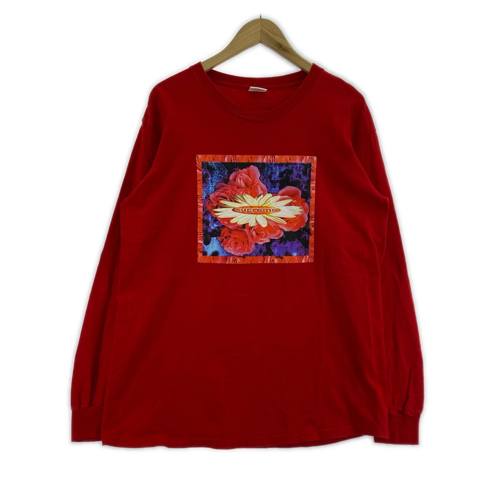 長袖Tシャツ Bloom Long Sleeve Tee 赤(M) L レッド