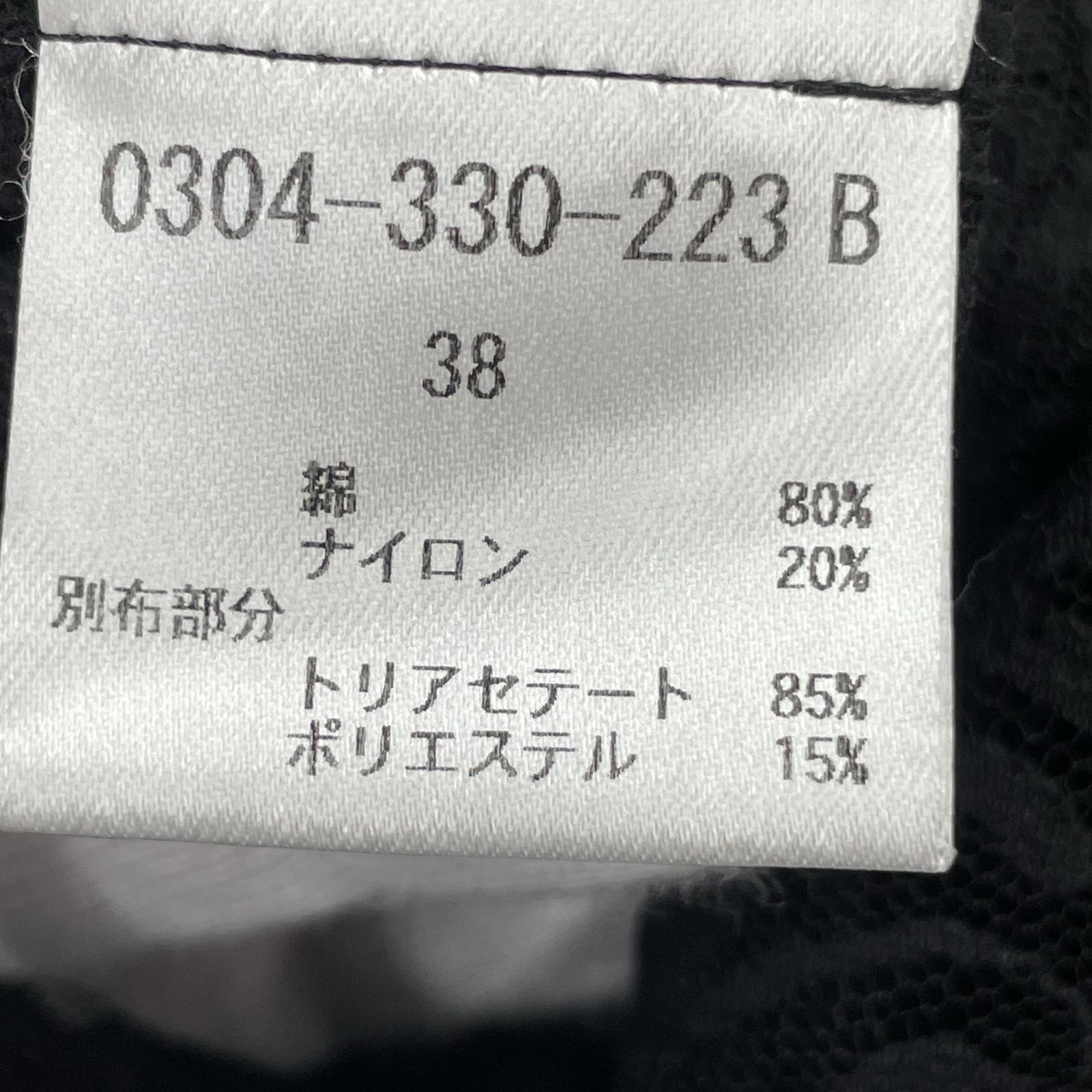 長袖シャツ リバーレースブラウス/BLK 38 ブラック