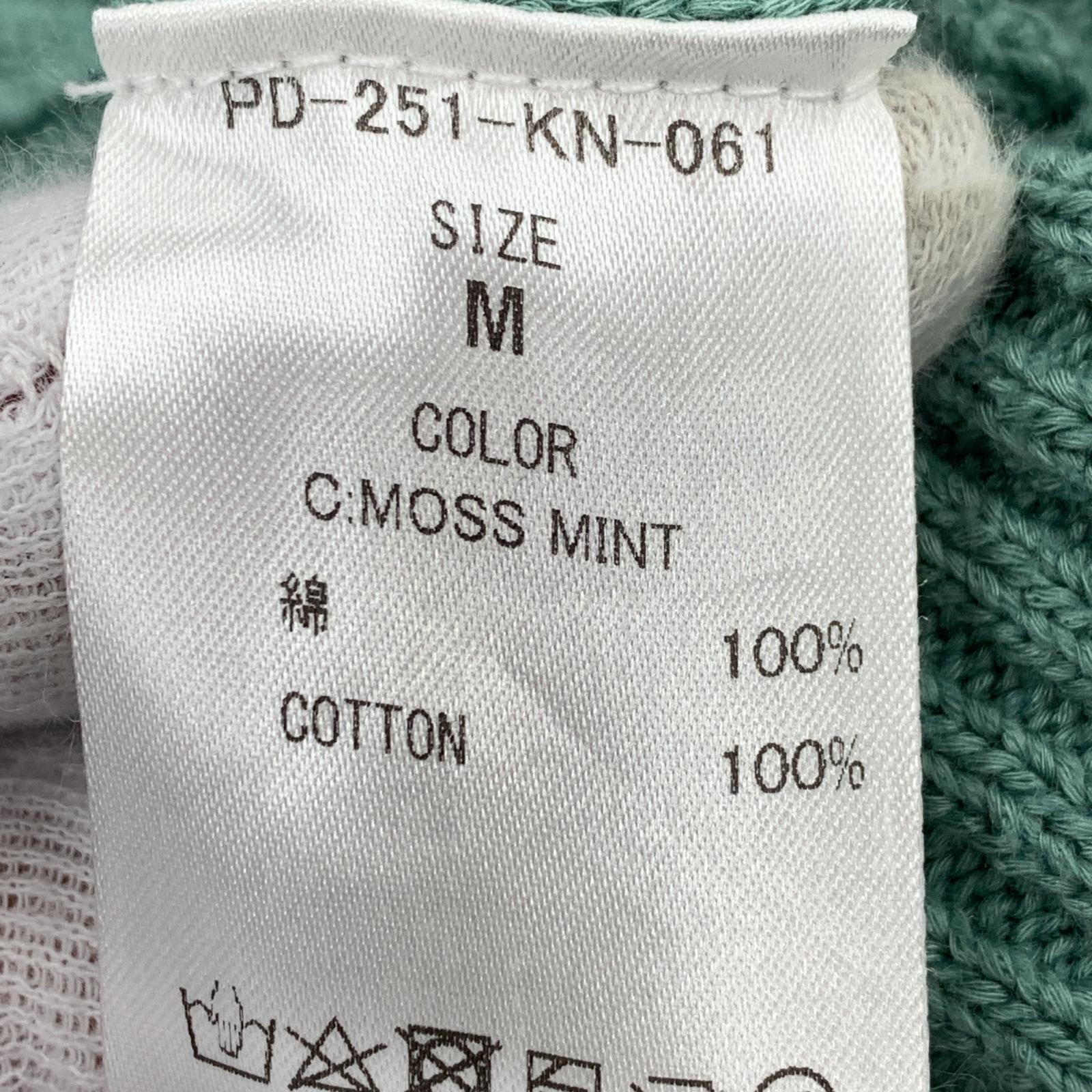 ニット WINDOW WEB SWEATER MOSS MINT M M