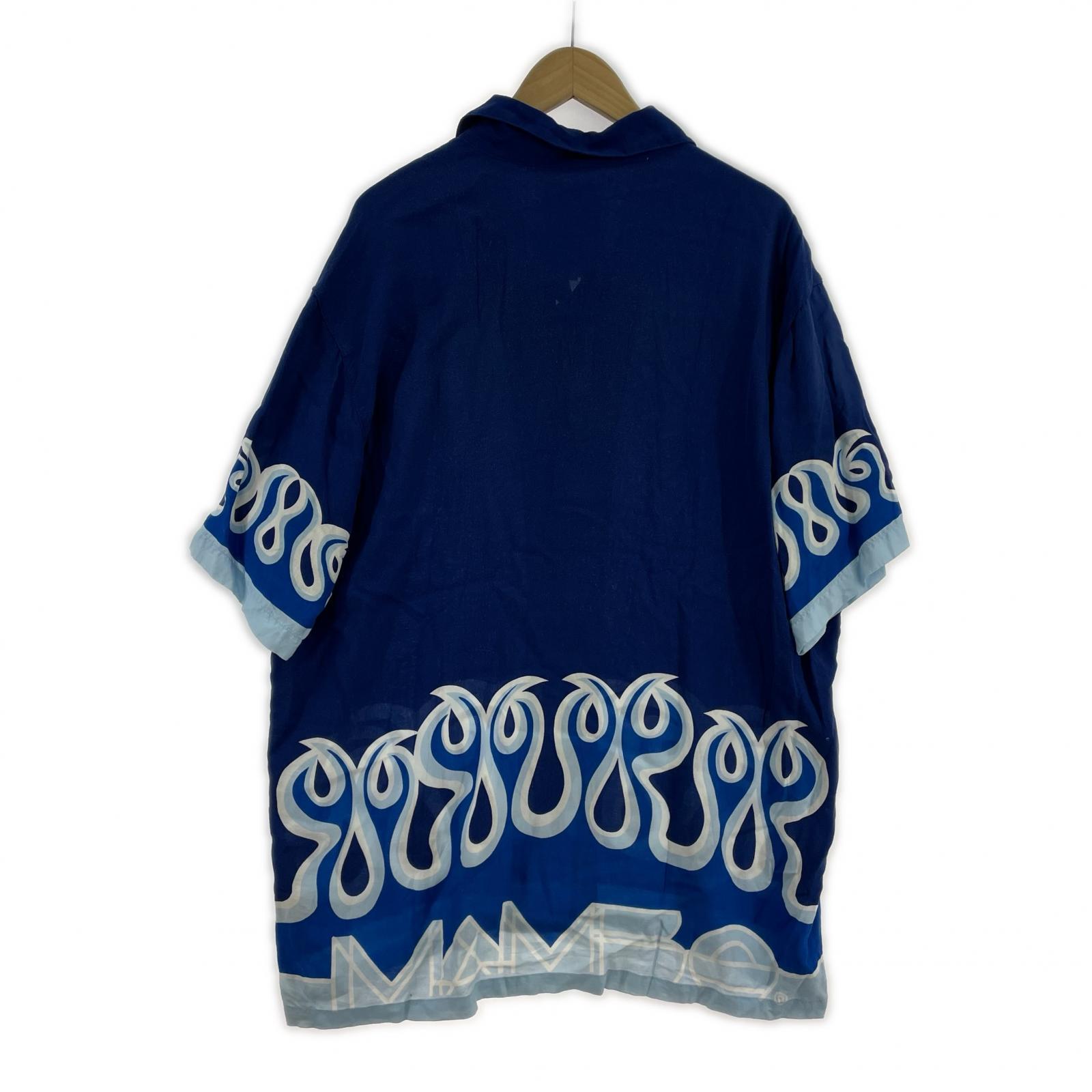 半袖シャツ Mambo LOUD SHIRTS 青 M M ブルー
