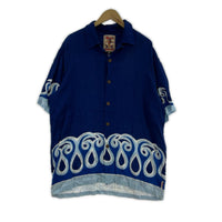 半袖シャツ Mambo LOUD SHIRTS 青 M M ブルー