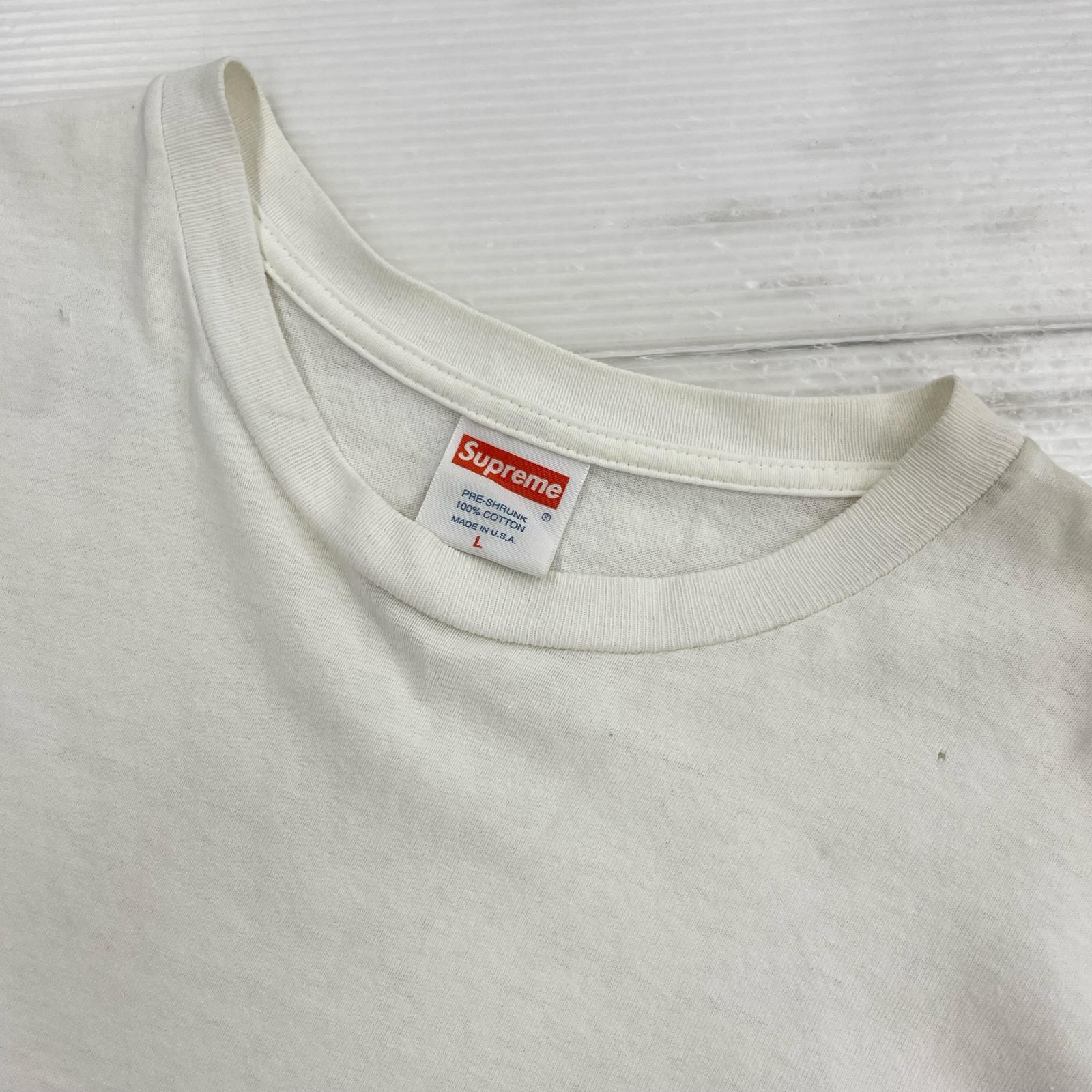 半袖Tシャツ ポケットTee 白 L L ホワイト